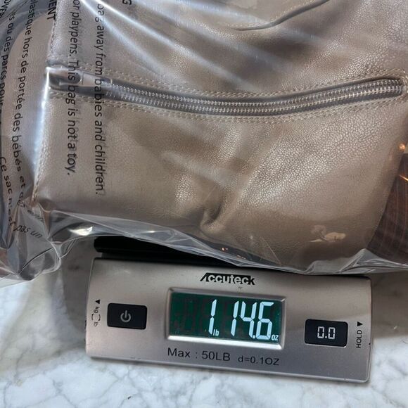 Rouge Womens Chunky Heel Boots size 6 Faux Leather Taupe Y2K Style - Picture 9 of 10